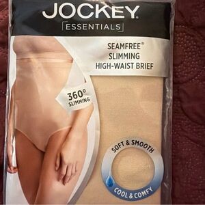 Jockey Essentials Seamfree Slimming High-Waist Brief XXL Nude Beige Tan